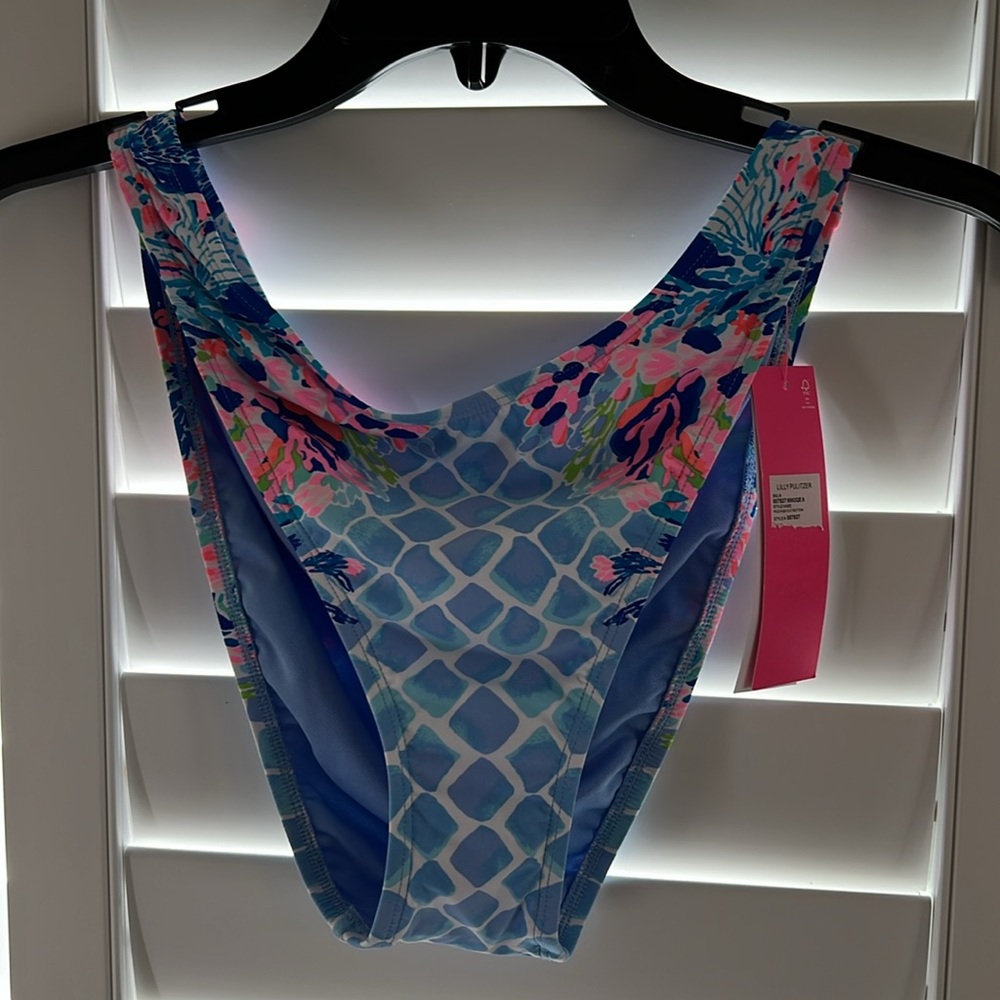 Lilly Pulitzer Rathia Bikini Top & Pico High Cut Bottom Swim in Hidden Treasure - Picture 8 of 11
